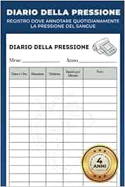 Diario della pressione per anziani